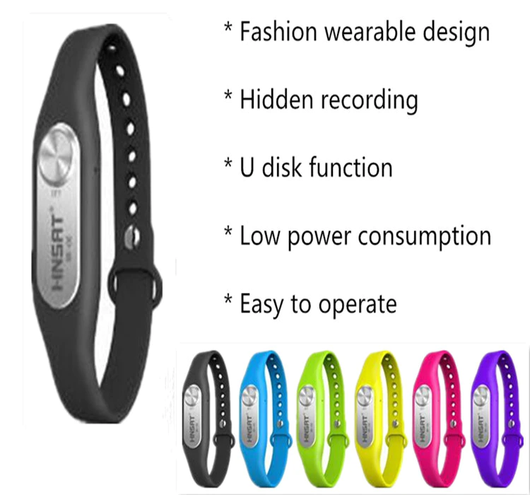 product-Hnsat-8GB Spy Bracelet Fashion Wearable Kids Watch Voice Recorder Micro Hidden Digital Voice