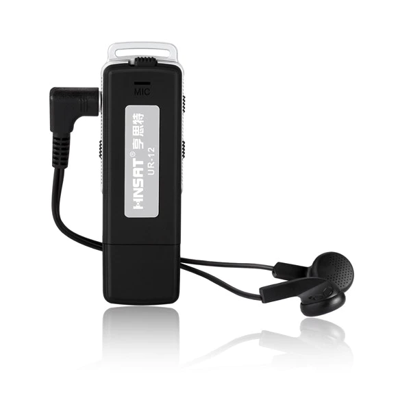 Mini USB flash drive high fidelity audio recorder with headphone jack