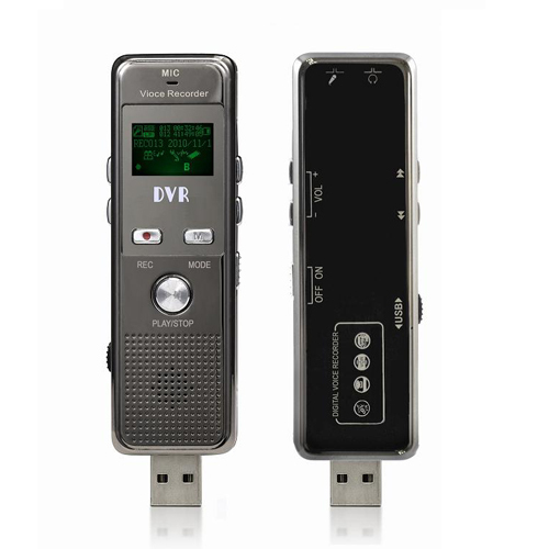Mini USB Long Battery Life Digital Voice Recorder FM Radio Recording With Screen
