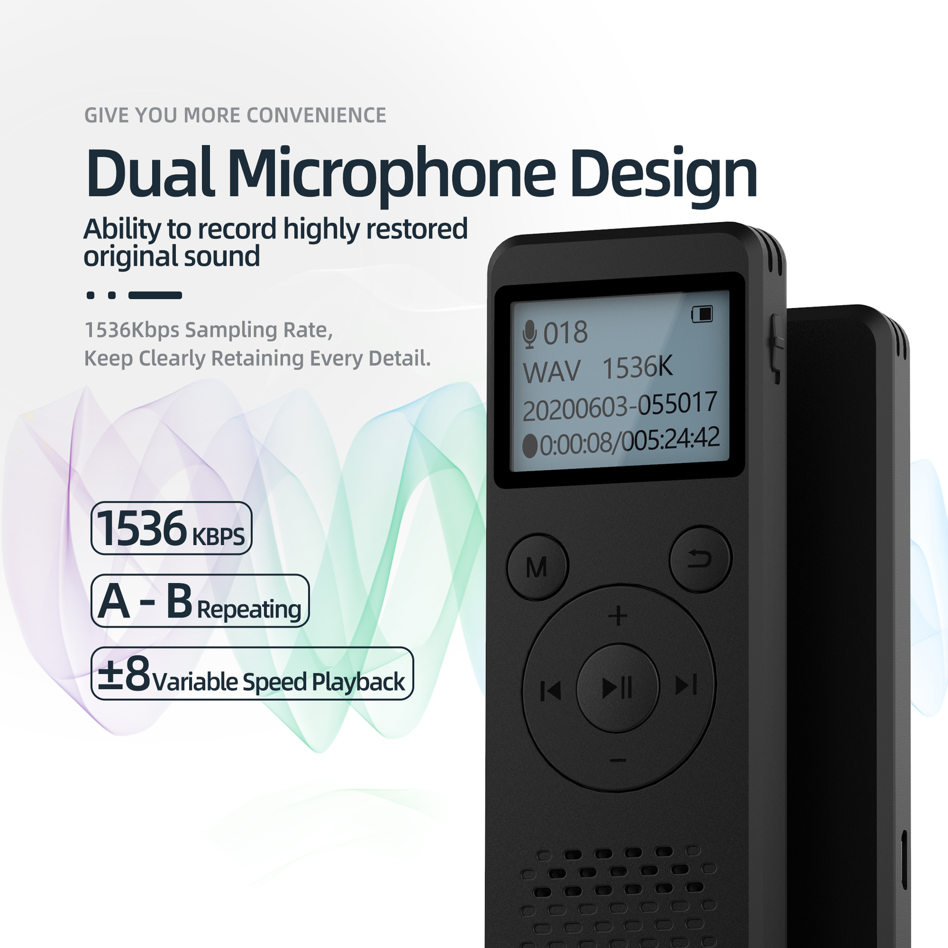 product-Hnsat-Aomago110 Hour High Quality Rechargeable Dictaphone High Sensitive Voice Activated Rec