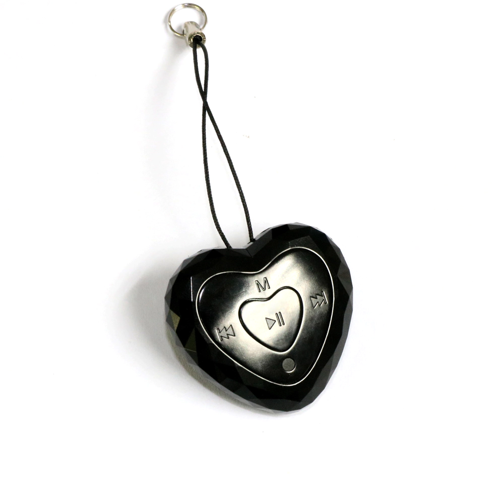 2018 New Playback Heart Hidden Voice Recorder For Keychain And Pendant