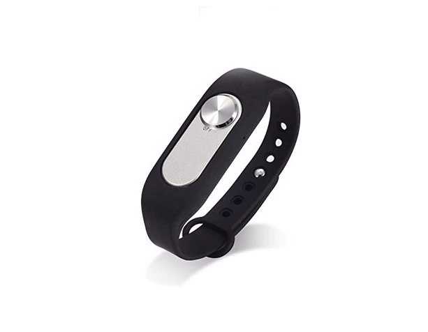 The portable secret voice recorder with wearable wristband