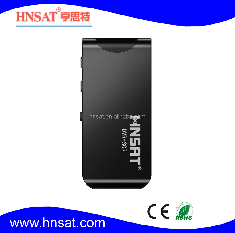 product-Hnsat-1024 kbps PCM High sensitive metal mini hidden voice recorder DVR-309 with belt and cl