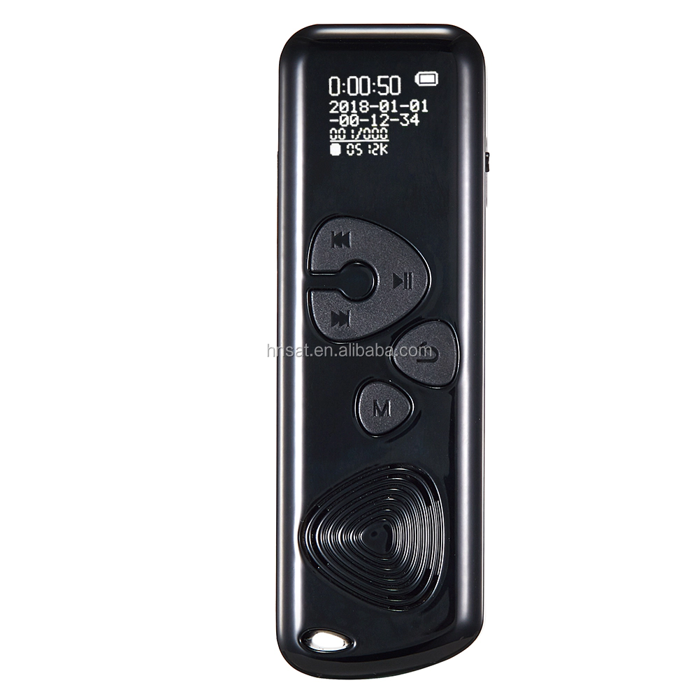 Professional mini HD recorder and MP3 music player with OLED screen