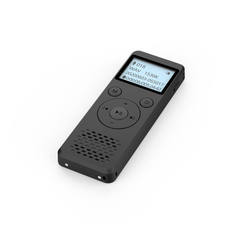 8GB Portable HD Digital Voice Recorder with MP3 Player, Built-in Microphone,  Rechargeable Batteries for Meetings, Interviews
