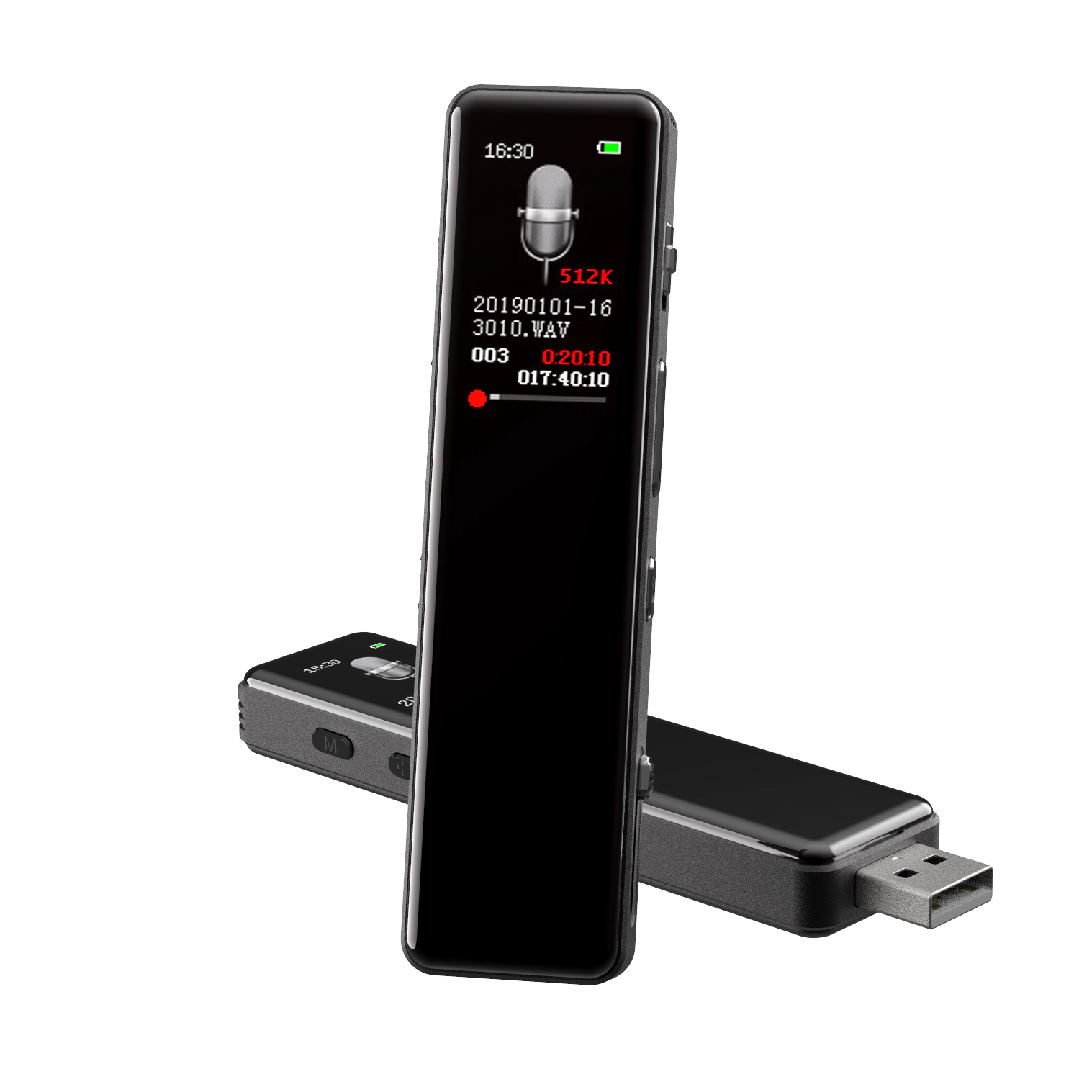 product-Professional Digital Audio Voice Recorder with MP3 Player-Hnsat-img-1