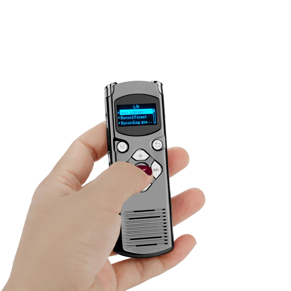 High Quality Handheld IC professional 8GB Long Time Voice Recorder With Double Ultra Microphone