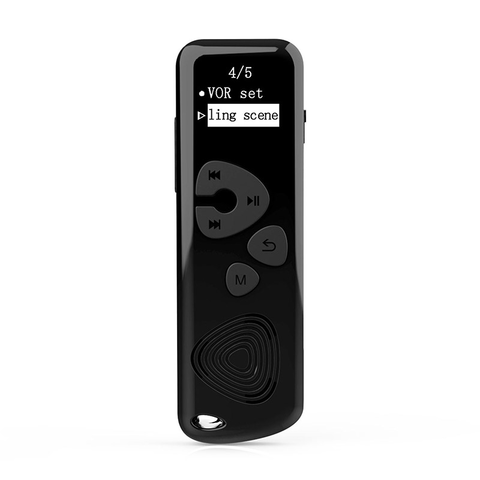 DVR-626 Audio Recording Equipment Mini Voice Recorder Hidden Wiretapping Talk Meeting Listening Device Professional Tiny Class Spy Black